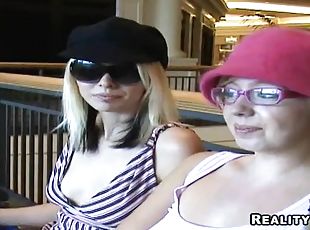 Splendid Lola And Her Blonde Friend Do A FFM In A POV Video