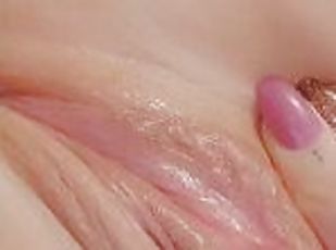 Tight little pink pussy soaking wet