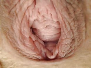 Extreme Closeup Gape Spreading Pussy