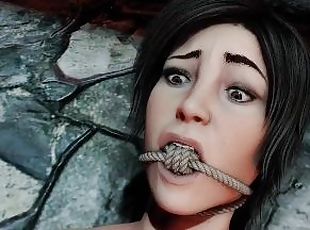 Futa Bondage Tifa Hardcore Lara Croft BDSM Dominatrix Femdom