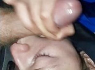 Real gf sucks dick and gets slammed outdoors