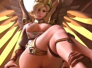Mercy (Winged Victory Skin) Animation [Pose 2] (By Arhoangel) [Overwatch]