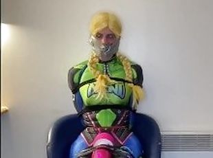Nano suit D.Va bondage vibrator orgasms
