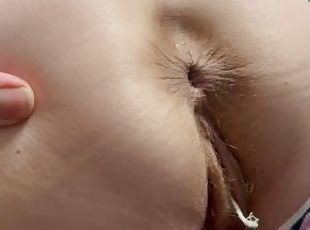 Mature with saggy boobs sucking the cum out of husbands friends dick and swallowing