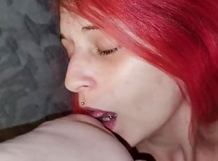 Petite Redhead Milf GIrlfriend Wants Her Pussy Tongued And Fingered to Orgasm