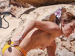 Emma Watson topless in Ibiza