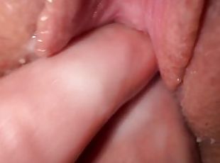 Extremely close up fuck with best friend's wife, tight creamy pussy and cumshot
