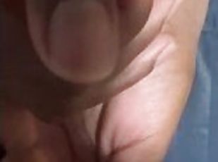 Pinky finger in my peehole