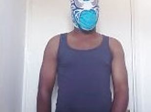 Masked guy cums for you
