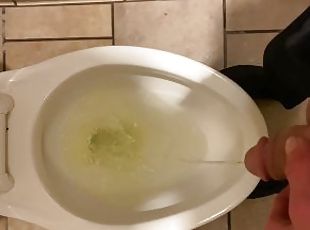 Public toilet urination