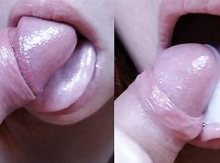 My TONGUE will MAKE you CUM LITERS (Close-Up, Blowjob)