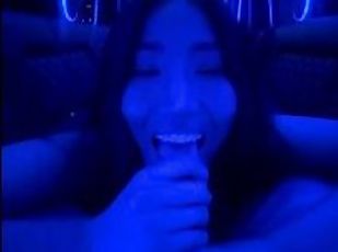 asian girl private party limo lapdance and blowjob