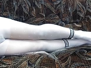 2 pairs of sexy tights on my legs