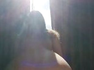 We Just Got Back Together. Sunbathing In This Teen's Pussy POV